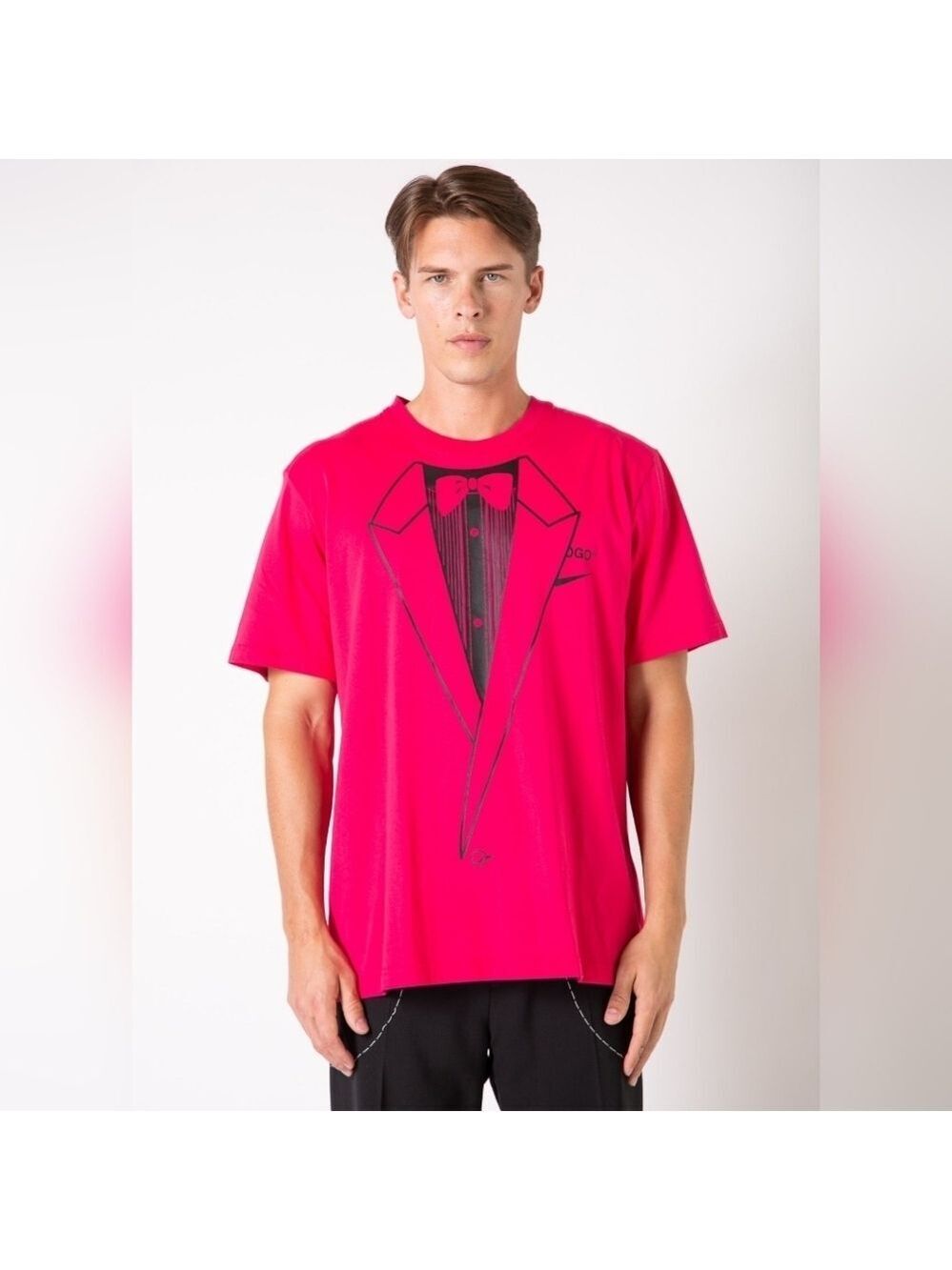 Nike X Off White Men's Graphic Tuxedo T-Shirt in Red Size M In EUC
